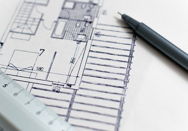 house floor plan design with ruler