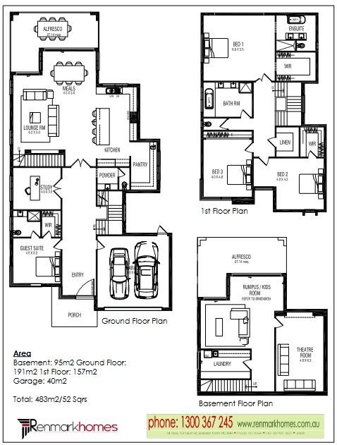 Custom Home Design Blueprint
